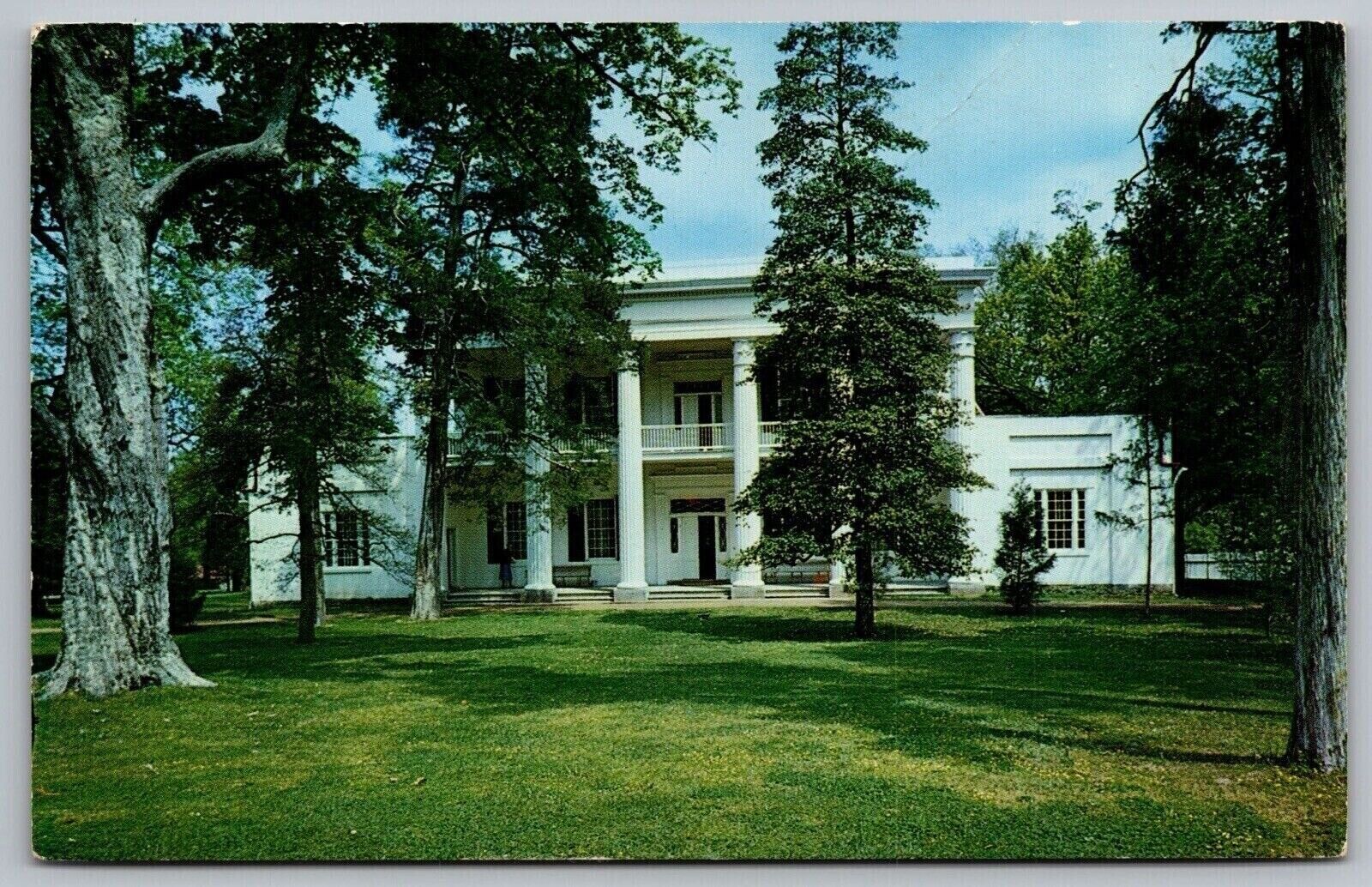 Nashville Tennessee Hermitage Andrew Jacksons Mansion Chrome WOB Postcard