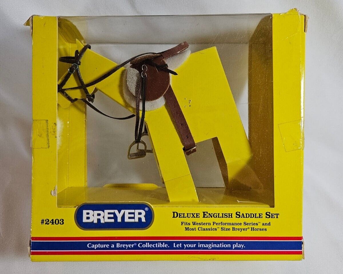 Breyer Model Horse Accessories #2403 Deluxe English Saddle Set Western Classics