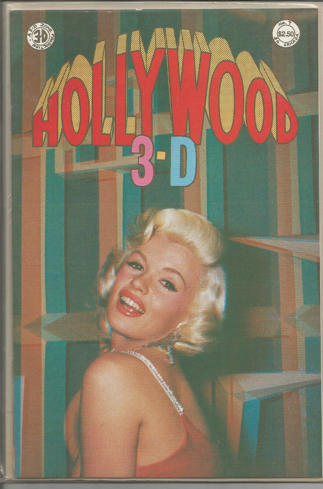 Hollywood 3-D #7 Original Glasses Jayne Mansfield NM-M New/Old Stock 