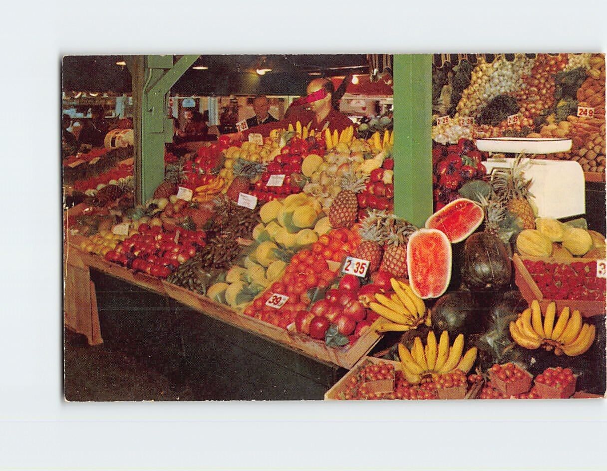 Postcard Choice Produce At The Original Farmers Market Los Angeles CA USA