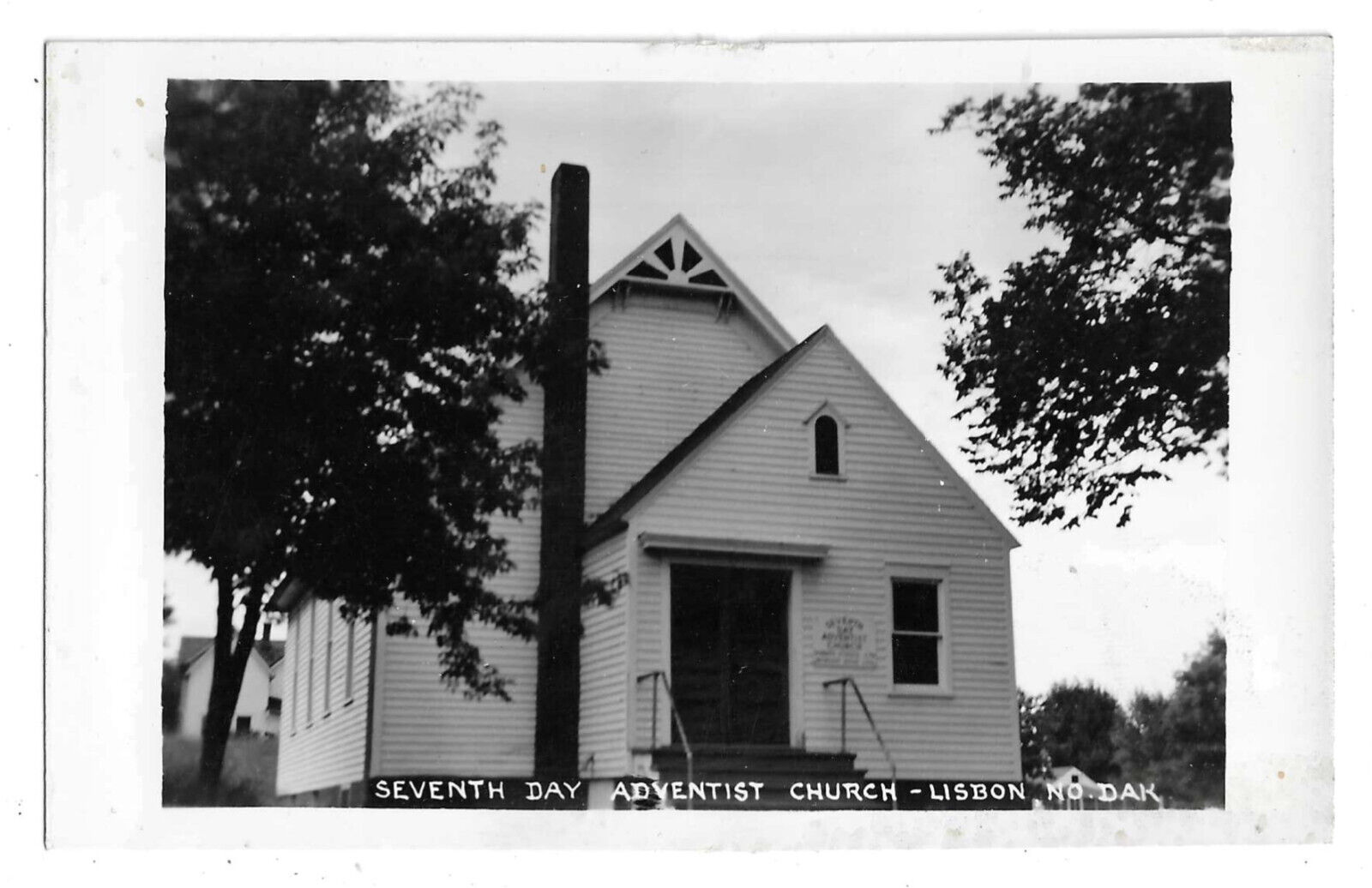 18 Lisbon ND North Dakota RPPC Postcards Seventh Day Adventist Church All Same