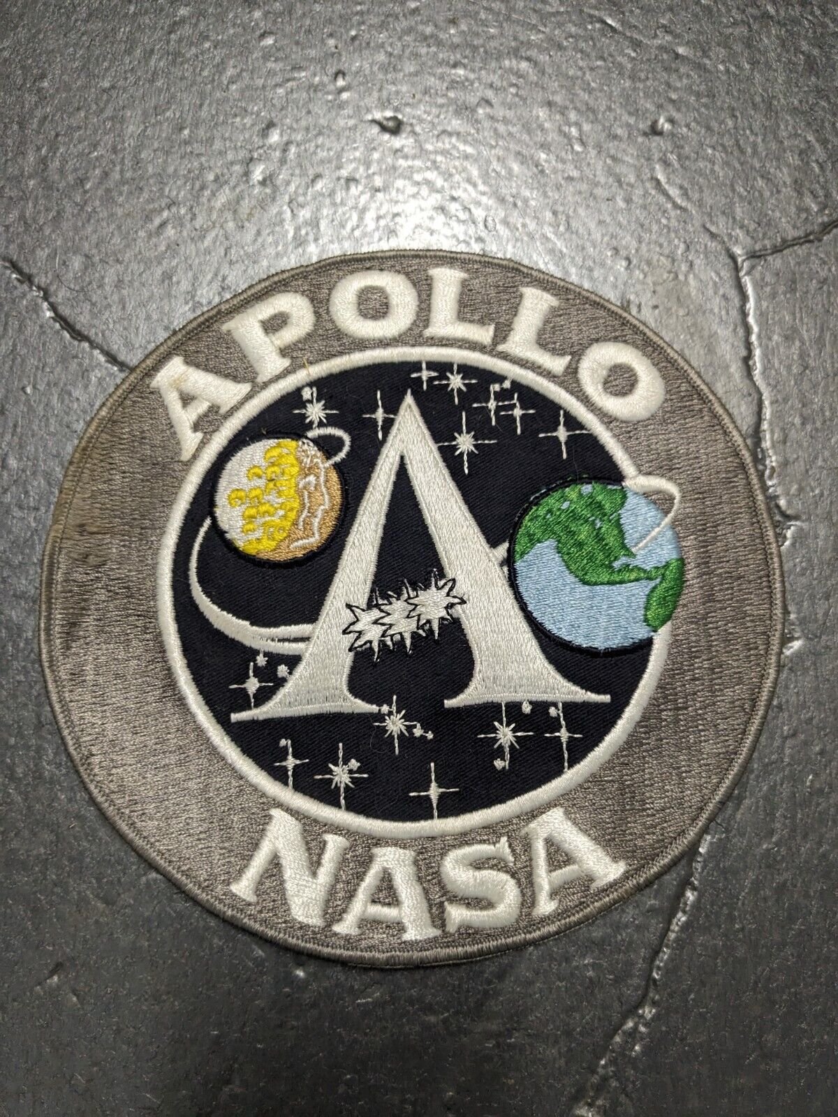 Vintage Large Apollo Nasa Badge - 7.5”