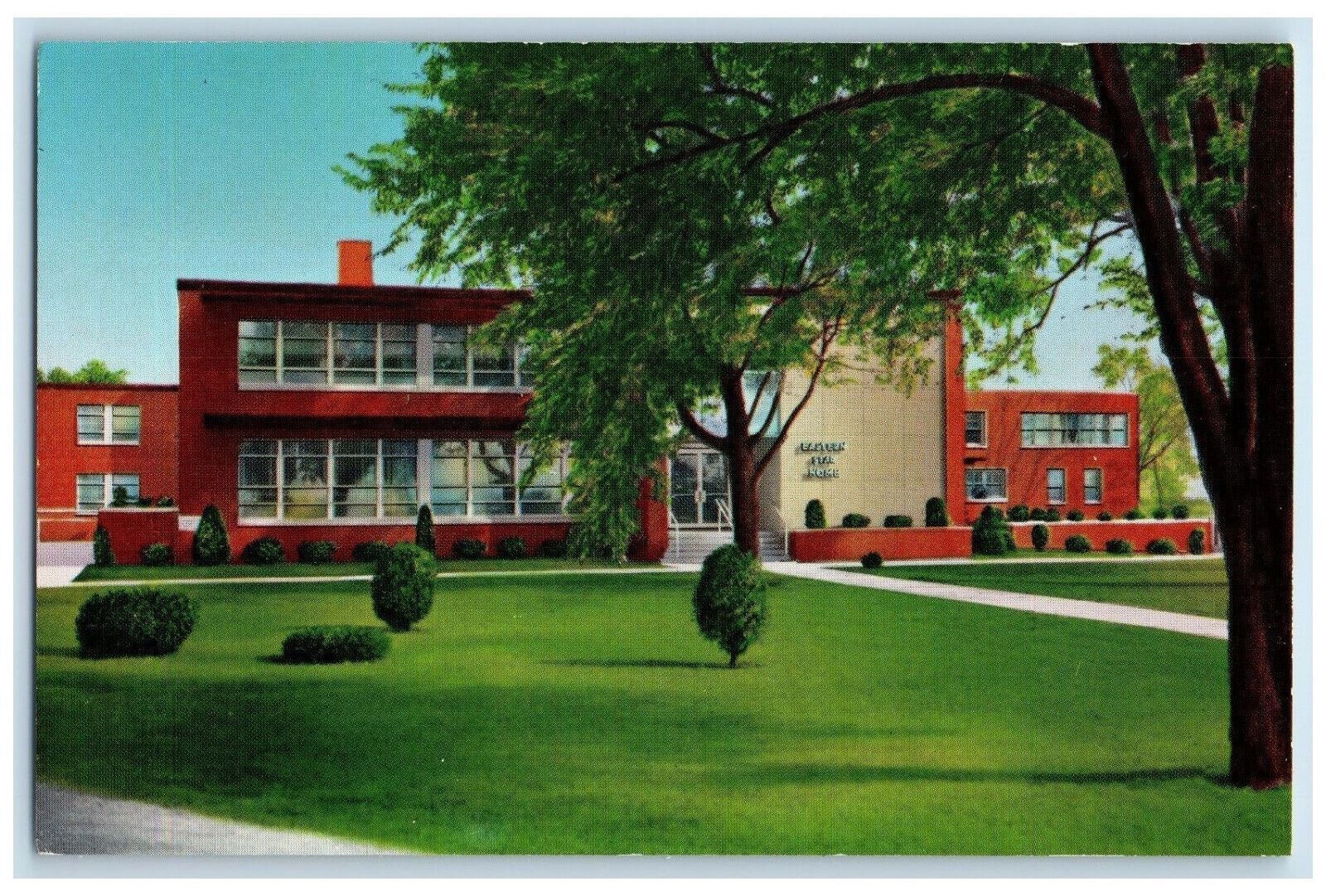 c1950s Eastern Star Home Macon Illinois IL Unposted Vintage Postcard