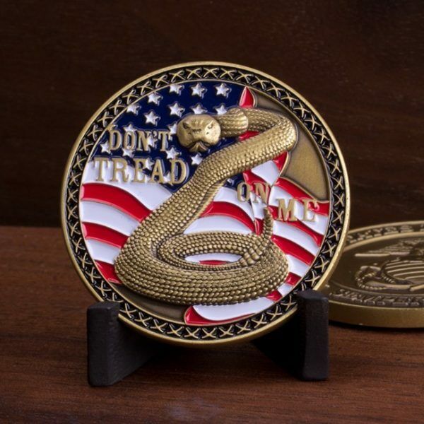 Don\'t Tread On Me Marine Corps Challenge Coin