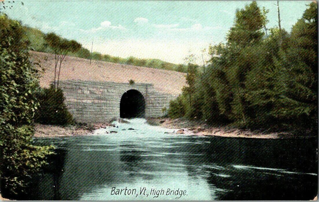 1910. BARTON, VT. HIGH BRIDGE. POSTCARD. TM21