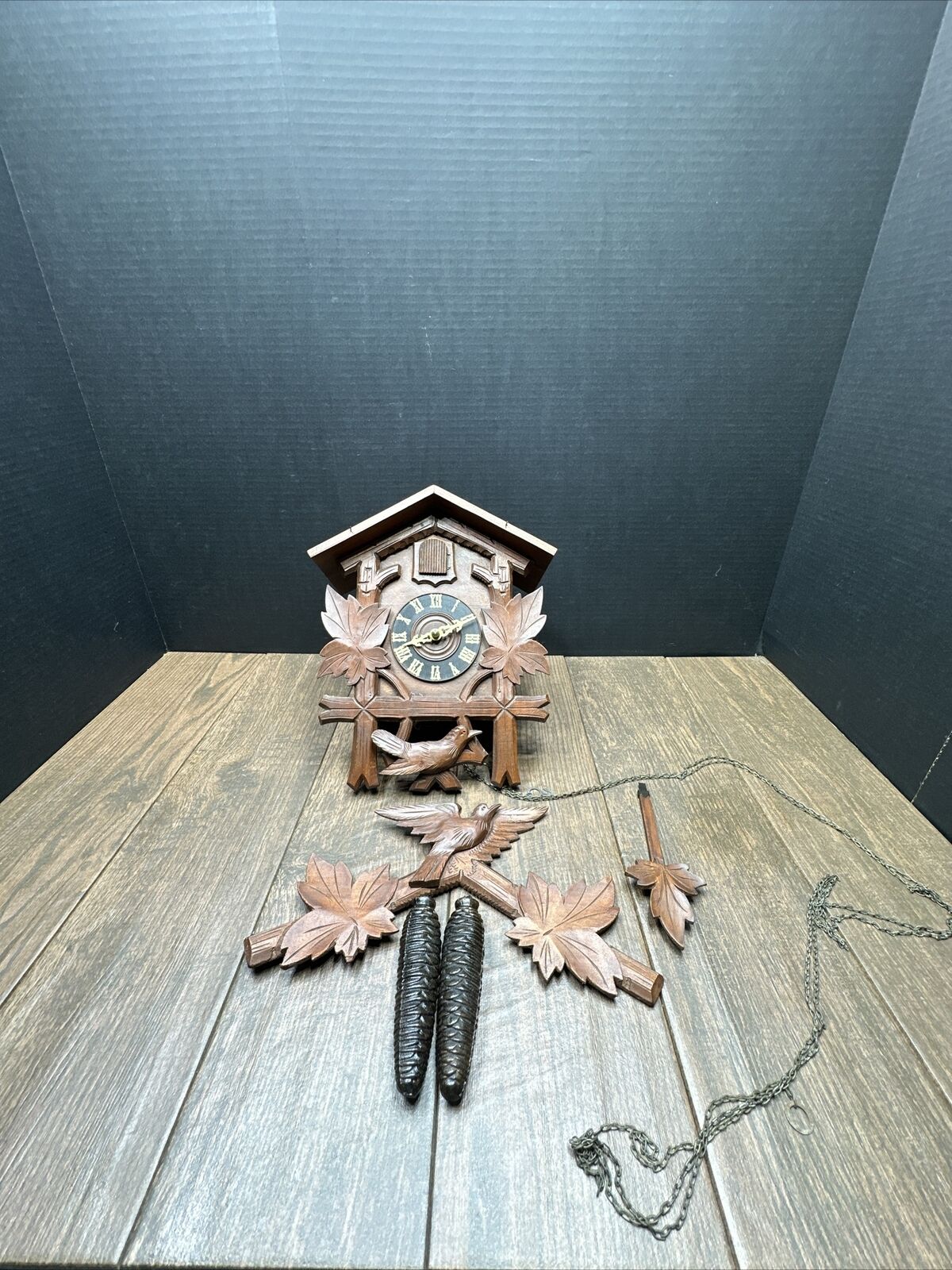 Vintage Black Forest Cuckoo Clock Made In Germany