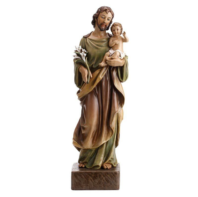 St Joseph & Child Val Gardena 22 Inch Statue WC061