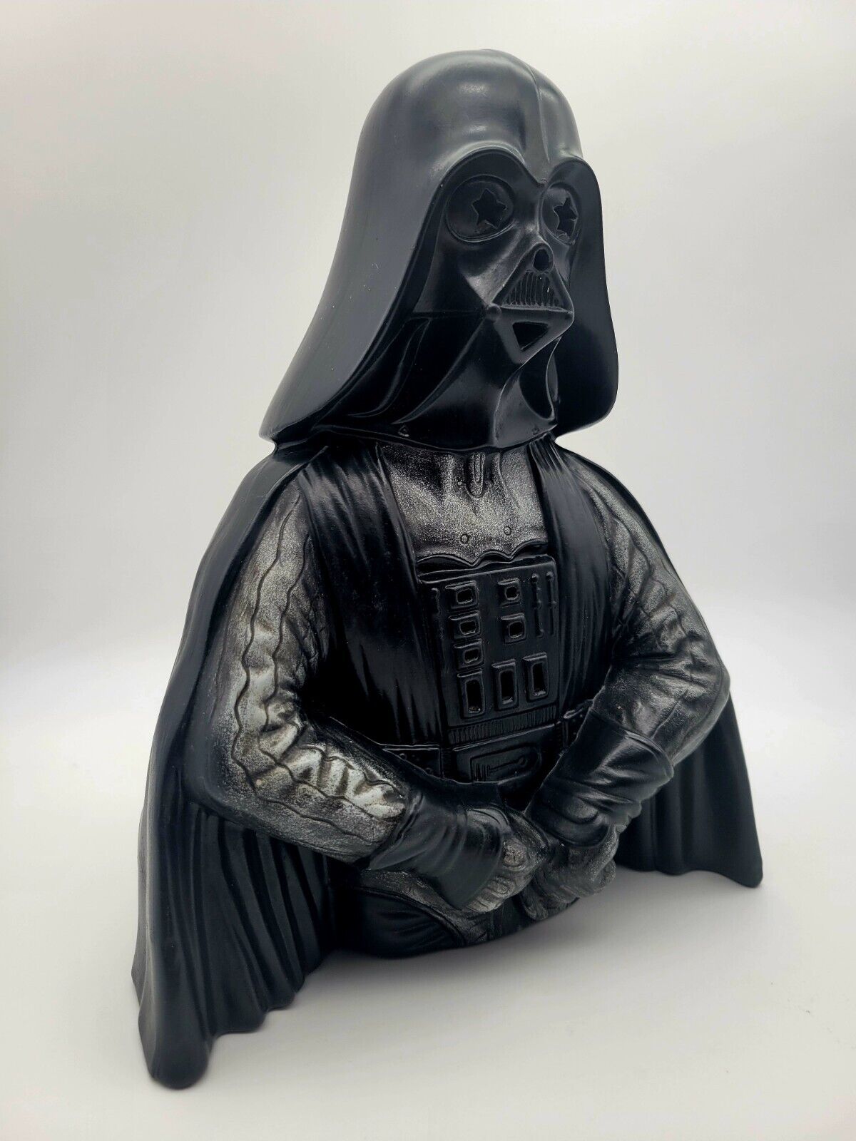 Vintage 1970\'s SW Star Wars 12” Darth Vader Ceramic Lamp Display Bust Cool Paint