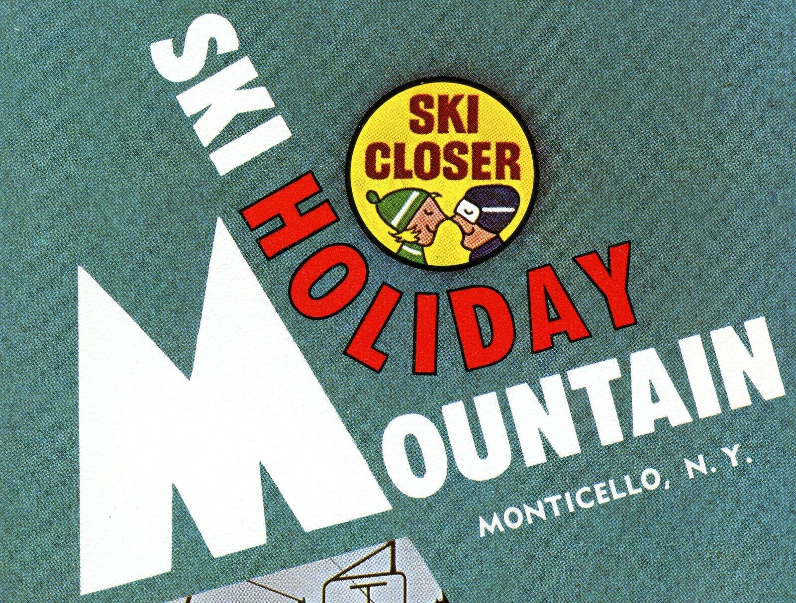 Vintage 1970\'s Brochure -  HOLIDAY MOUNTAIN Ski Area - Monticello NY New York