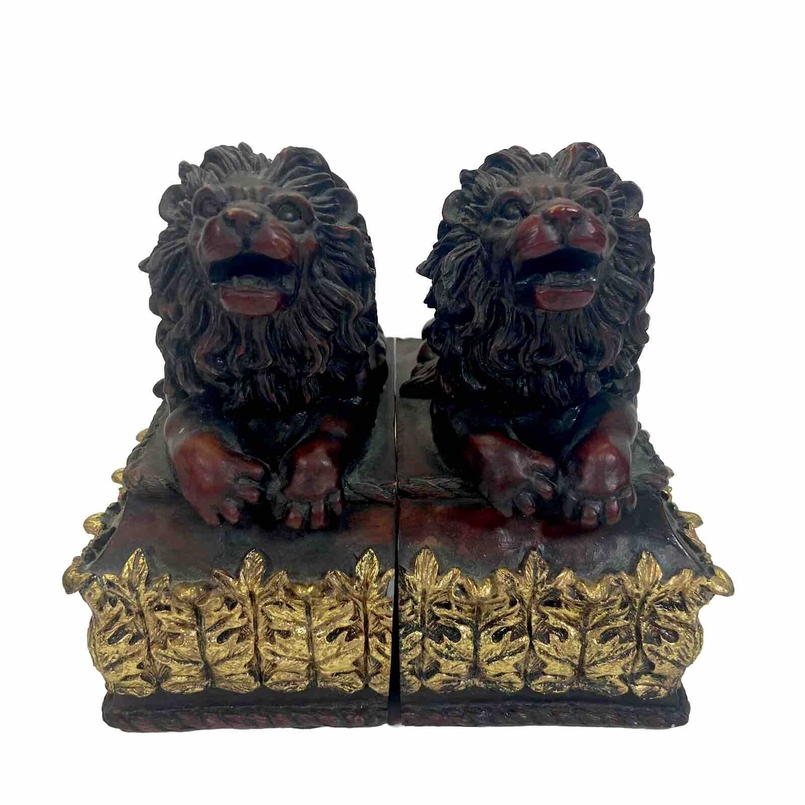 Vintage Chinese Laying Lions Bookends