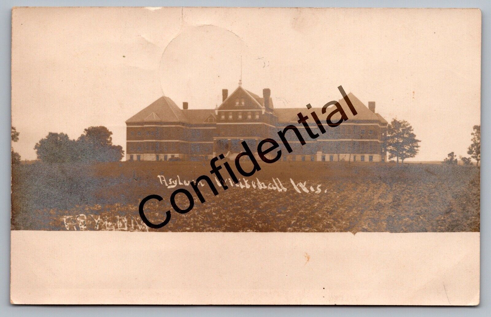 1904 View Trempealeau County Insane Asylum & Poor House Farm Whitehall WI M267