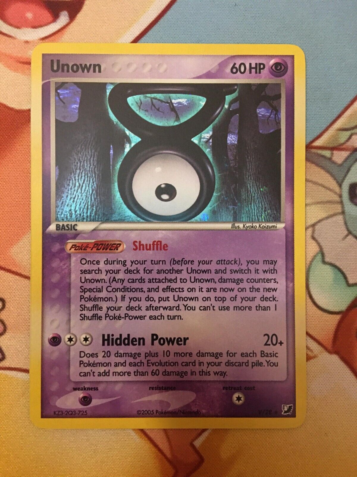 Pokemon TCG Unown (V) v/28 Unseen Forces NM