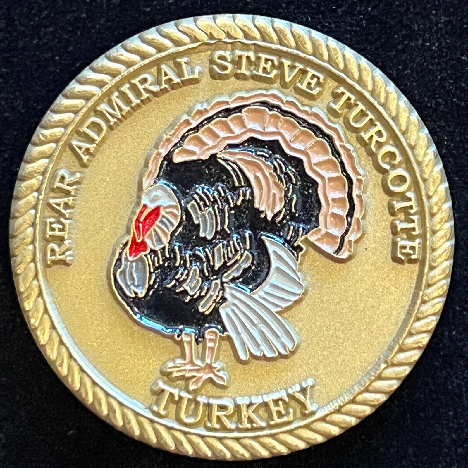 Rear Admiral Steve Turcotte Naval Aviator Challenge Coin