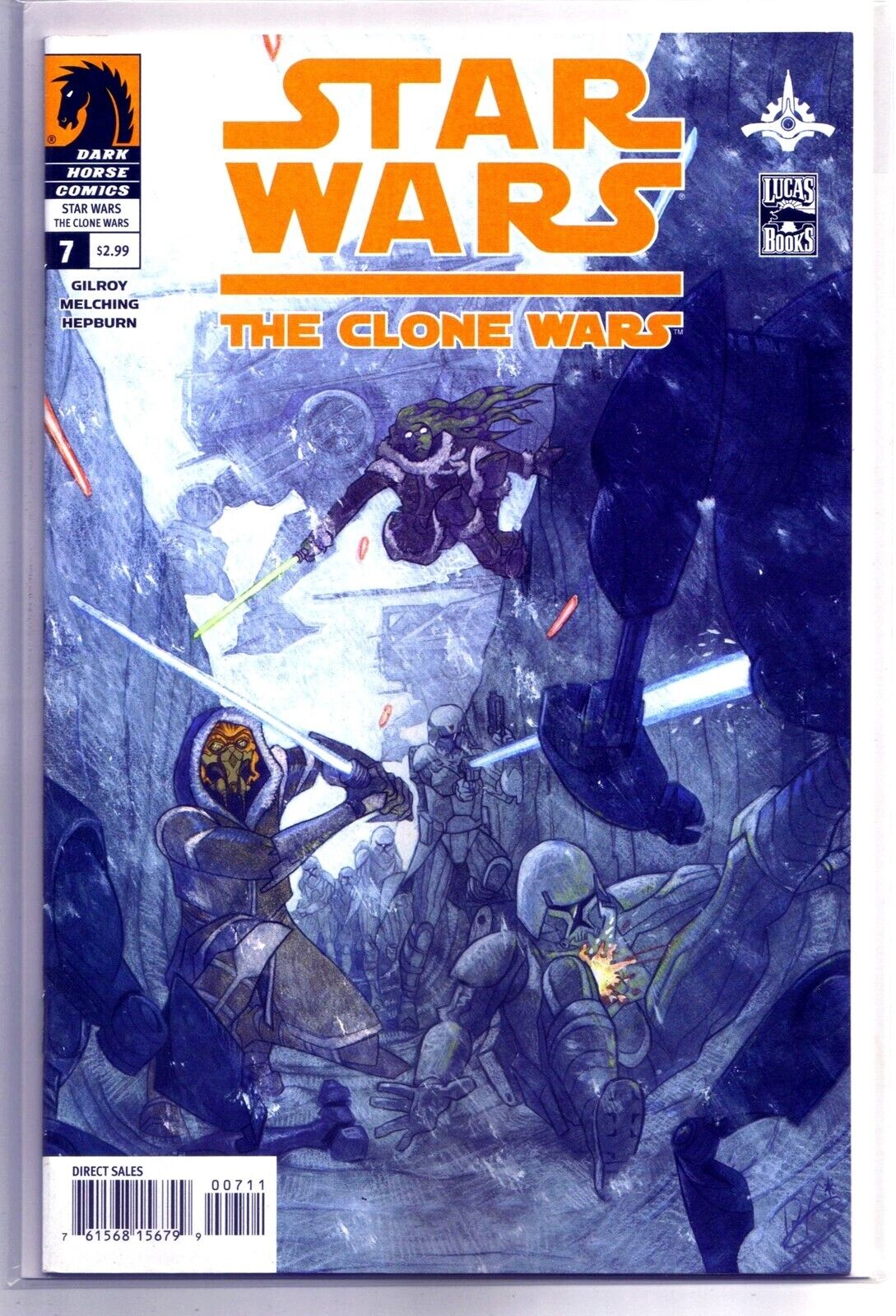 STAR WARS: The Clone Wars #7 Dark Horse Comic Book ~ FN