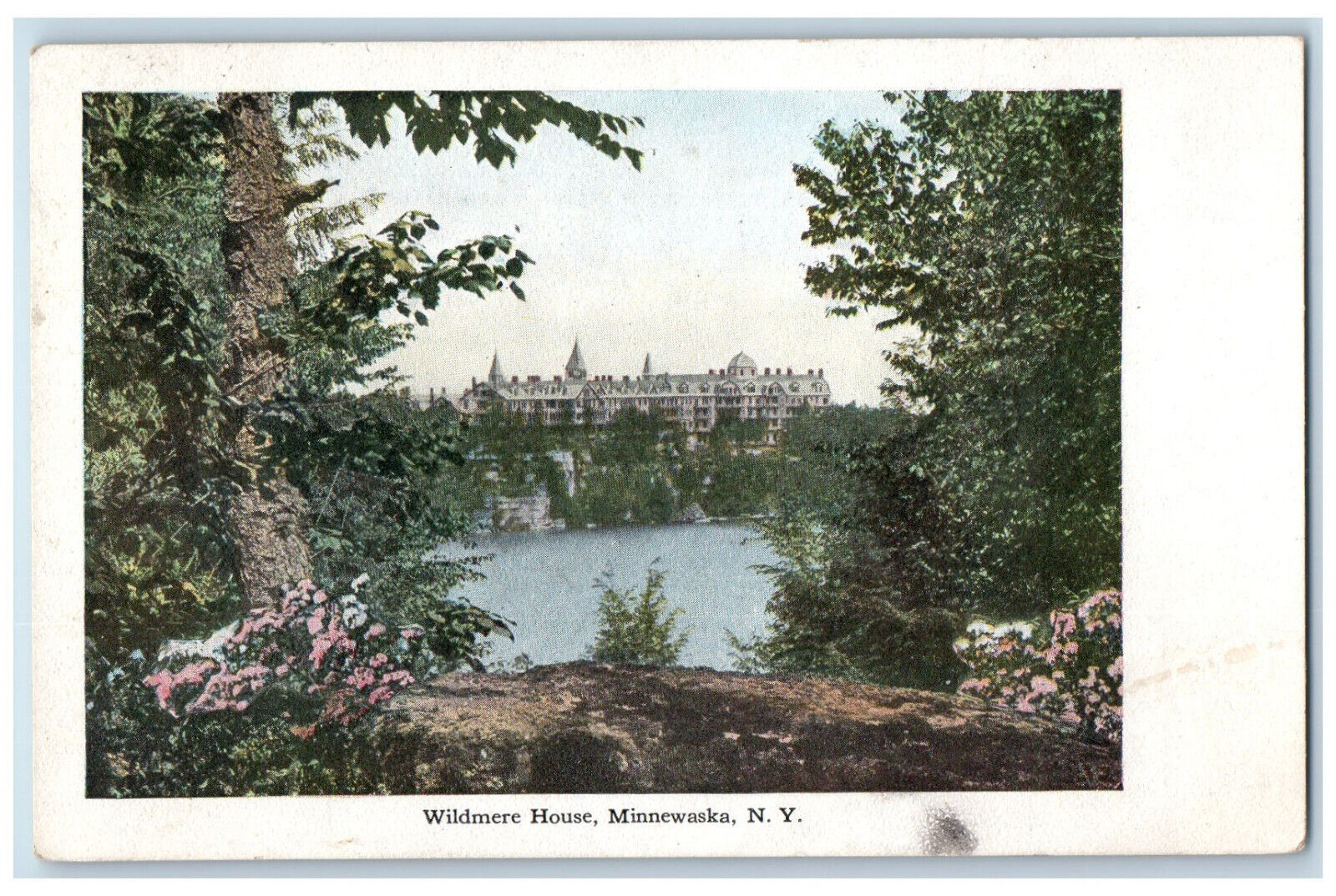 1920 View from a Far Wildmere House Minnewaska New York NY Posted Postcard