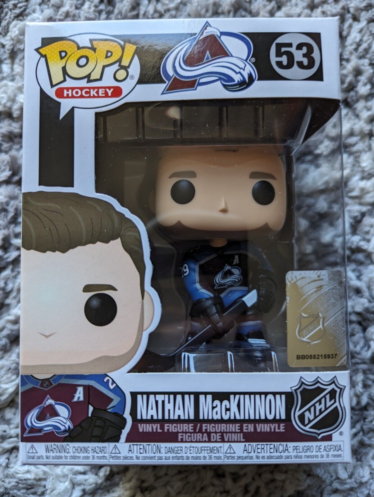 New FUNKO POP HOCKEY: Nathan MacKinnon #53 Avalanche NHL Home Jersey