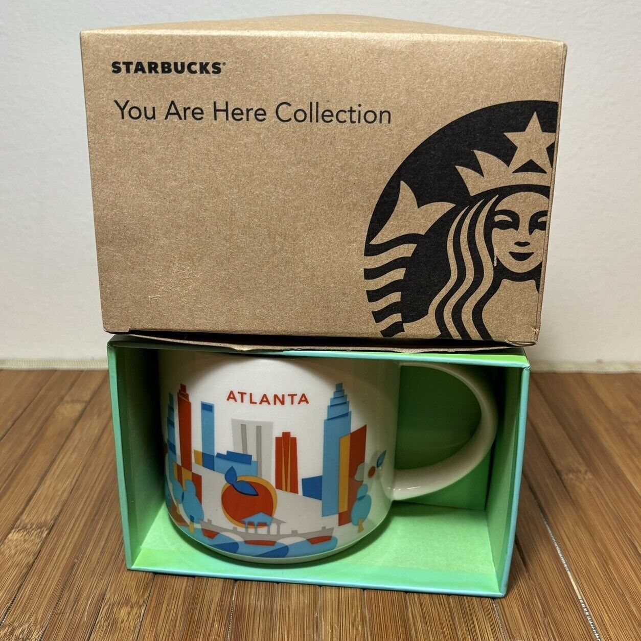 Starbucks Coffee Mug Atlanta Georgia You Are Here Collection 14 oz 2015