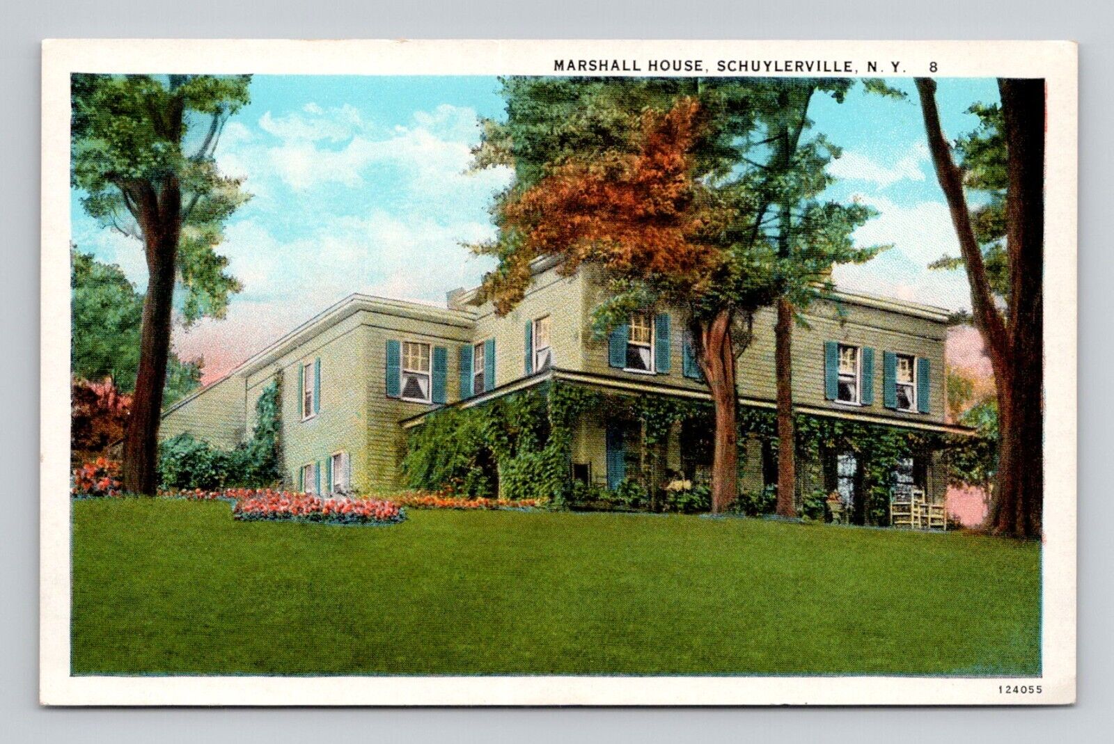 Postcard Marshall House in Schuylerville New York NY, Vintage N8
