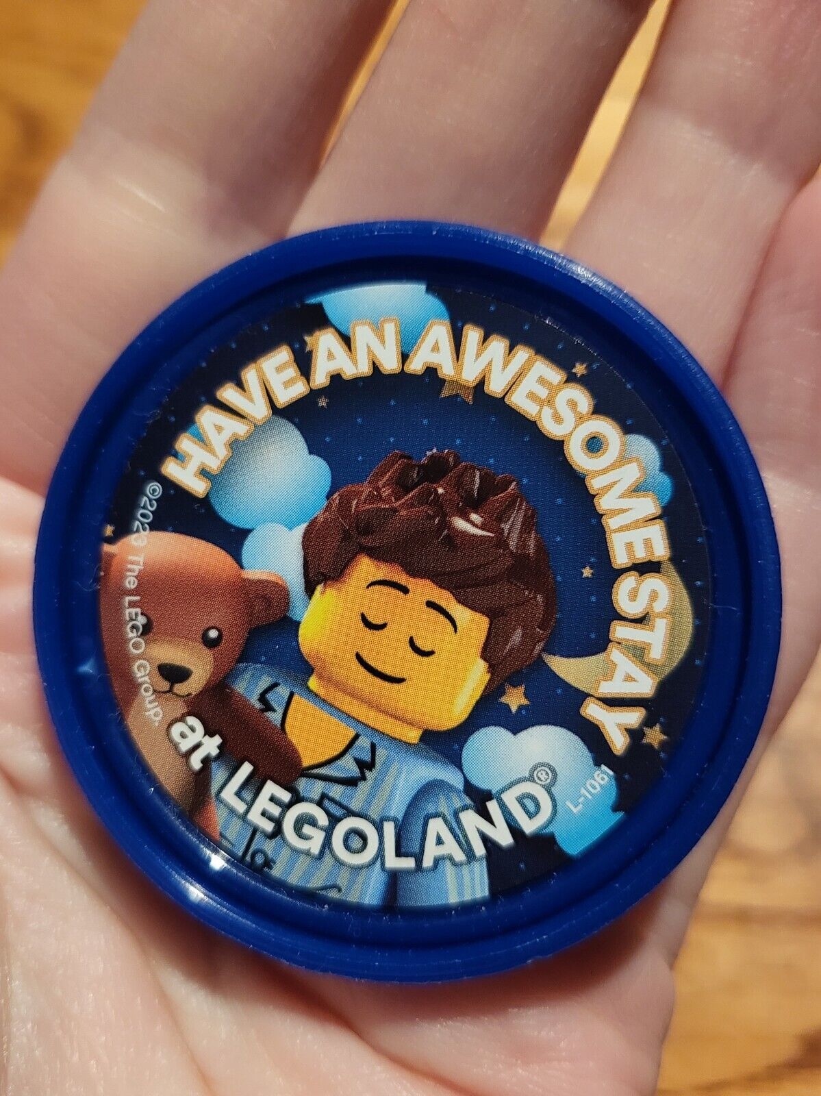 LEGO Official LEGOland California Pop Badge LEGOland Have An Awesome Stay