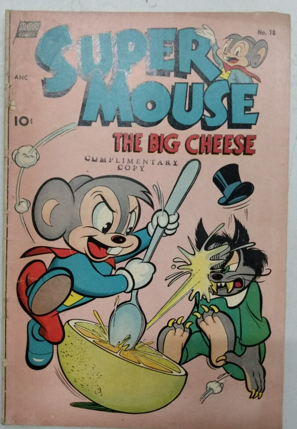Super Mouse: The Big Cheese #18 Animated Comics 1952 Comic Book