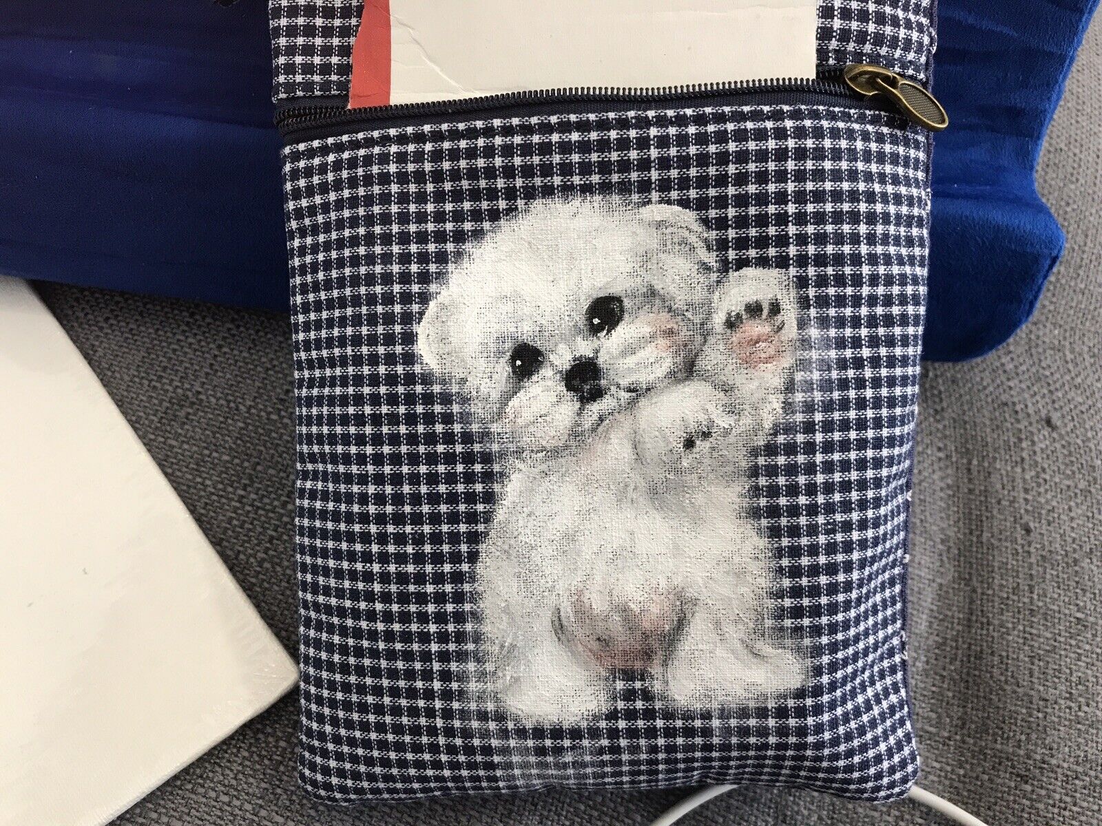 So Adorable Maltese Puppy Hand Painted