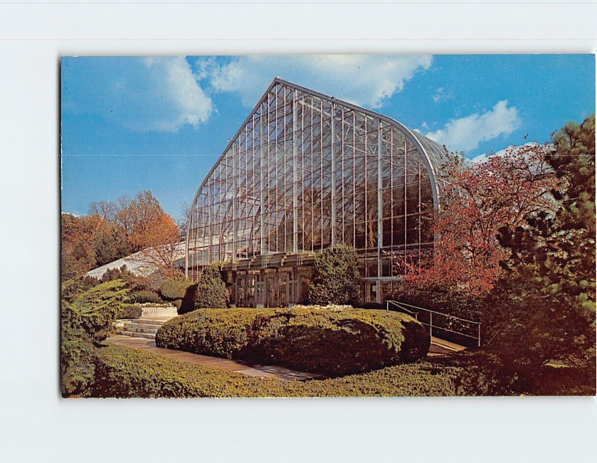 Postcard Public Greenhouses Eden Park Conservatory Cincinnati Ohio USA