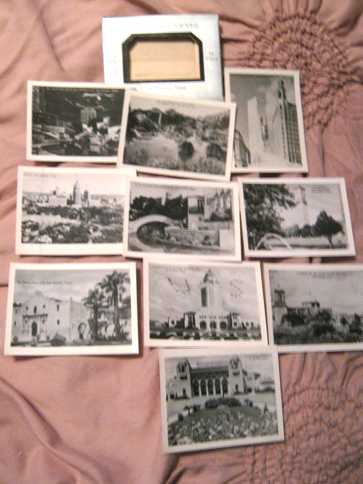 10 views San Antonio Texas Genuine Photographs Souvenir