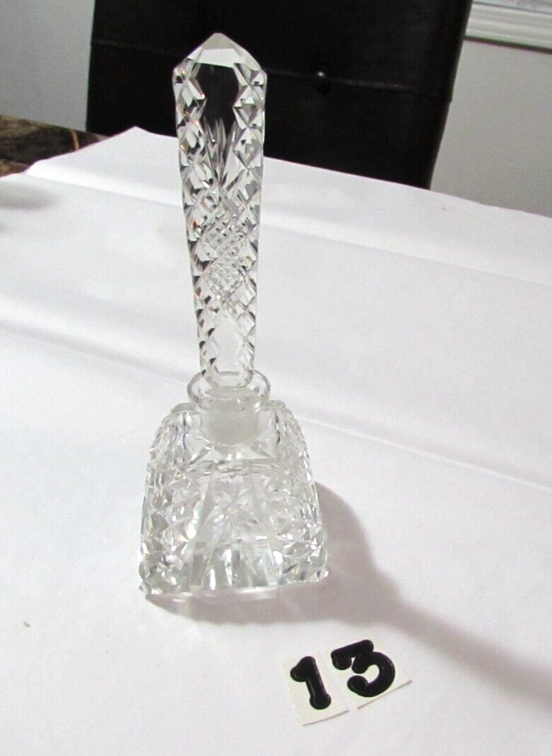 Beautiful Vintage Glass Perfume Bottle  & Stopper  (Dauber Missing)  6\