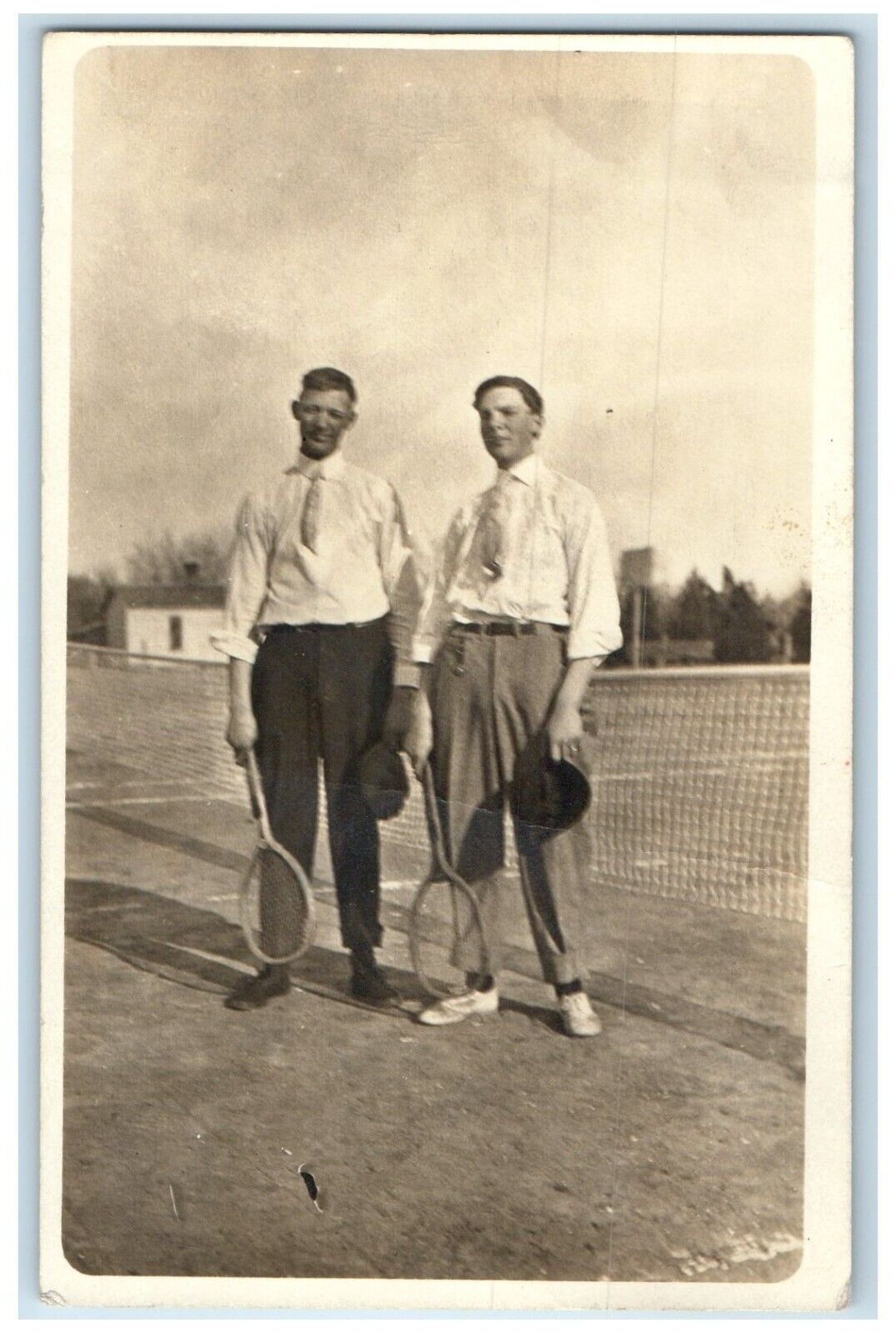 c1910\'s Boys Tennis Champions Sports RPPC Photo Unposted Antique Postcard