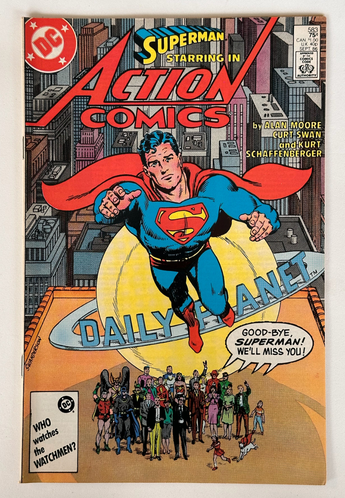Superman Starring in Action Comics Issue # 583 1st Appearance of Jonathan Elliot