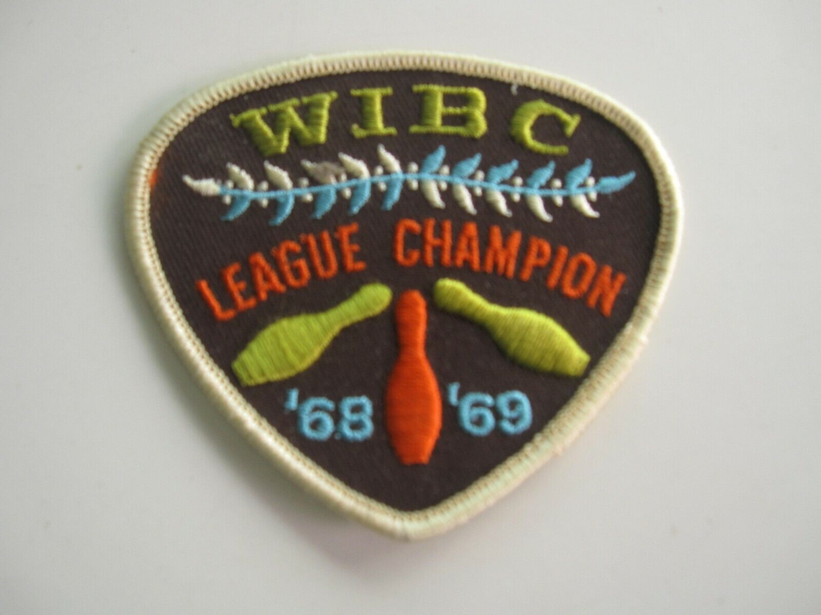 1968 -69 WIBC Womens International Bowling Congress League Champion Patch BIS