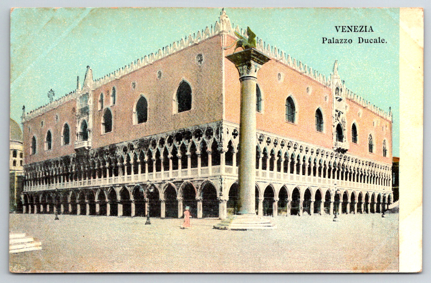 c1900s UDB Italy Venice Palazzo Ducale Antique Postcard