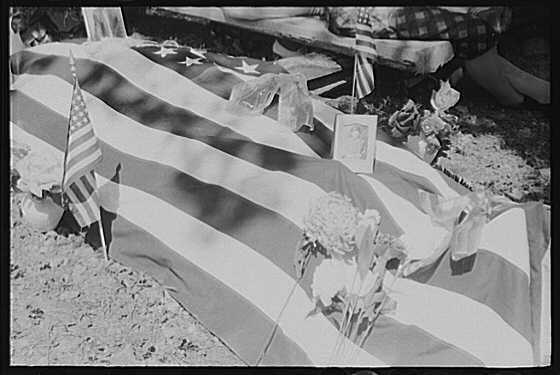 Memorial Service,Family Cemetery,Jackson,Kentucky,KY,August 1940,FSA,14