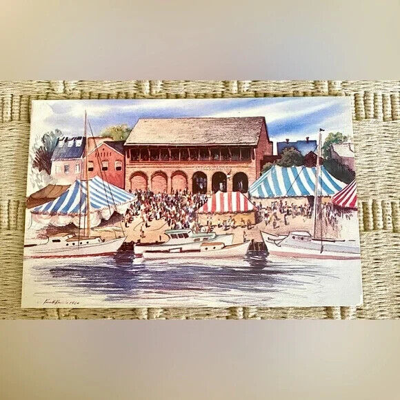 Maryland “Annapolis’ Harbour House Restaurant” Vintage Postcard