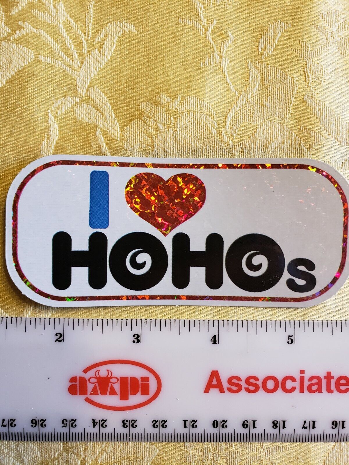 I Love Ho Ho\'s prismatic Sticker. Vintage, funny, unique. 