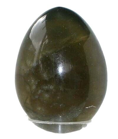 Wonderful Multi-Hue Fluorite Hand Carved Egg 006469C