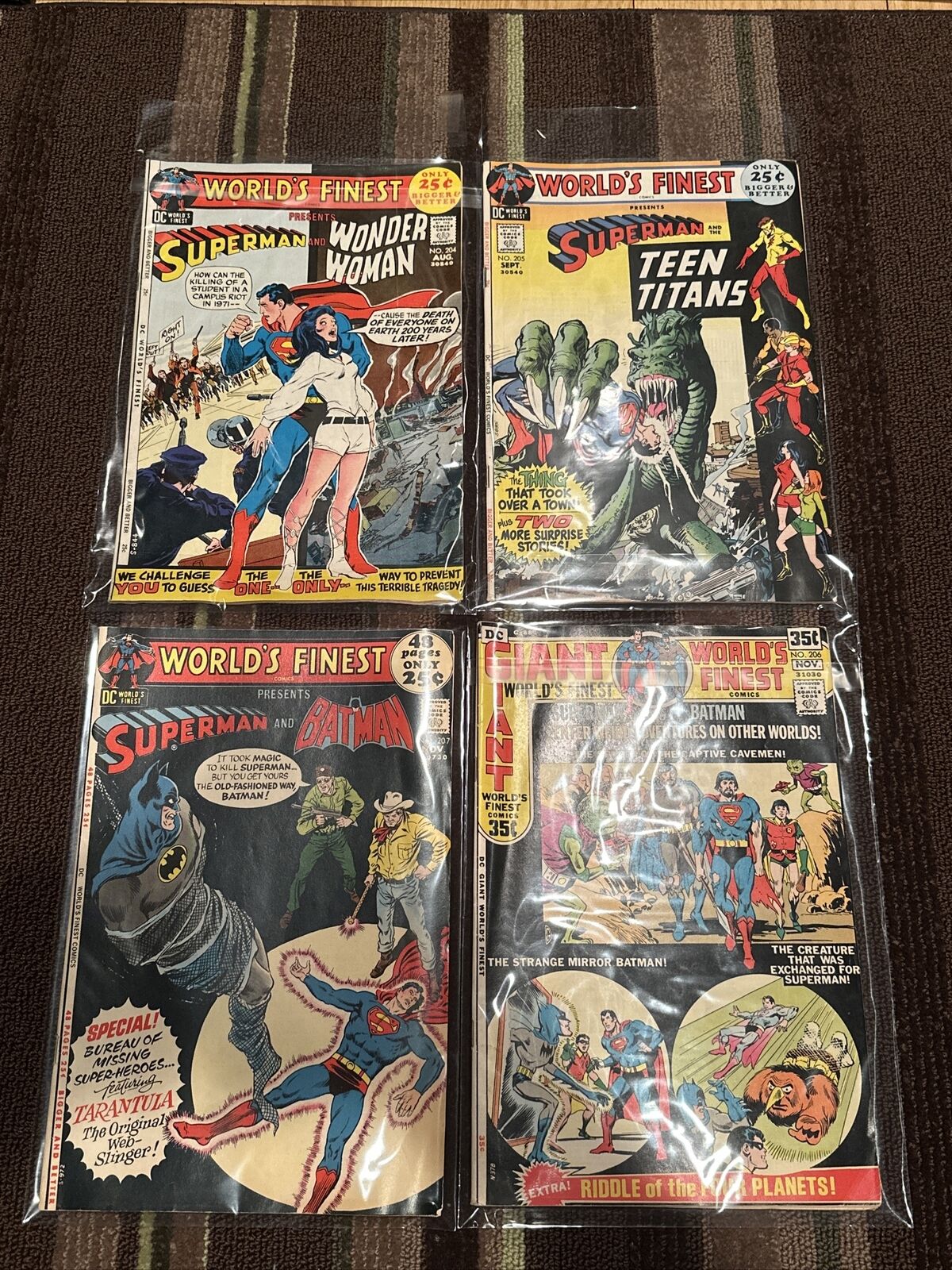 DC COMICS BIG LOT World\'s Finest Comics #204- 218 Silver Age
