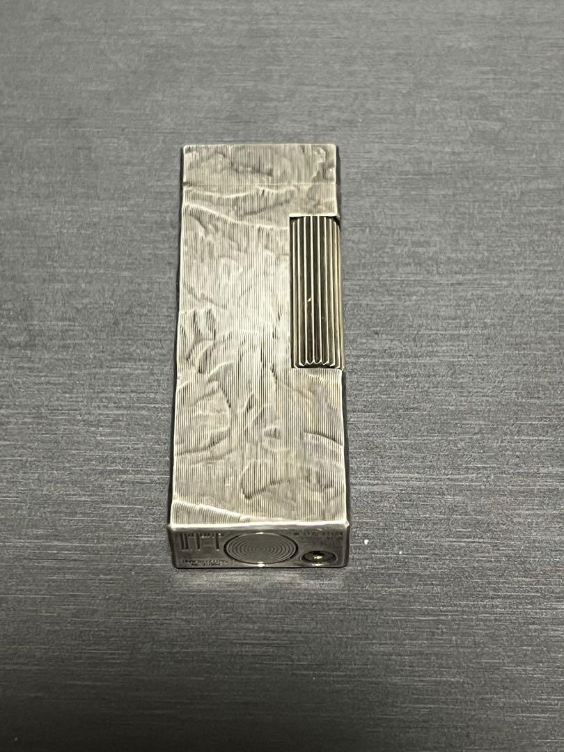 Dunhill Gaslighter Silver Foil Total Pattern Spark Confirmed