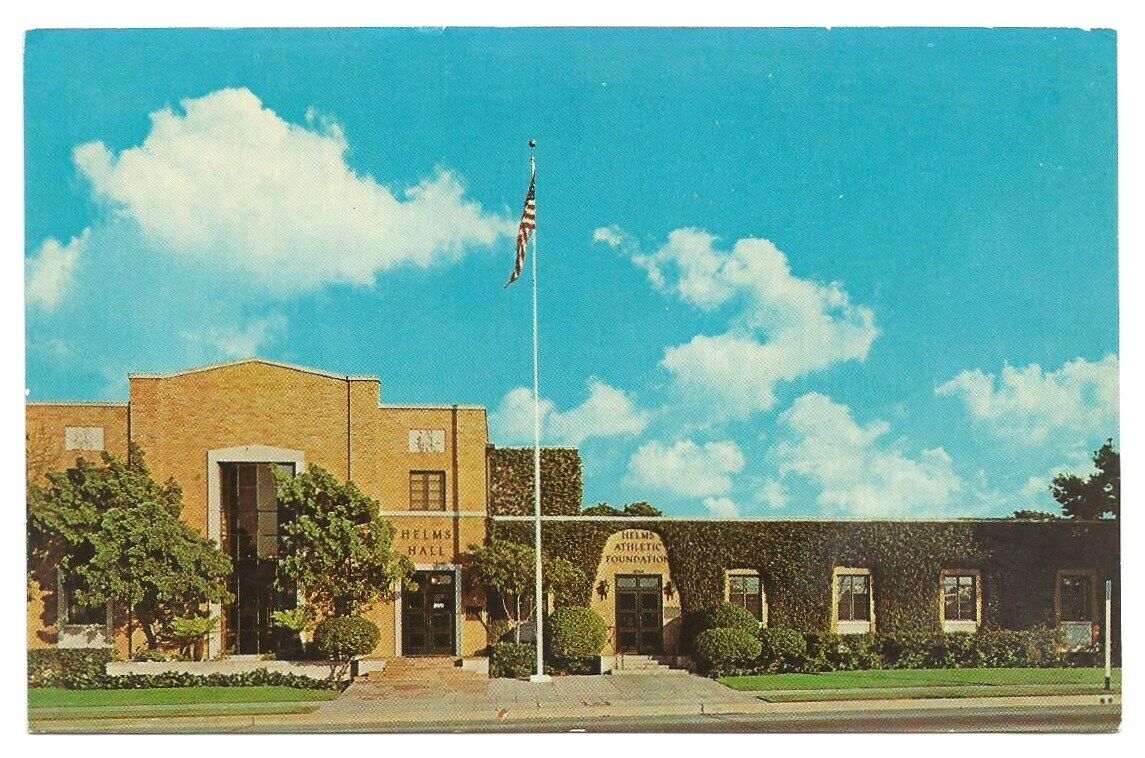 Los Angeles CA Postcard California Helms Hall and Athletic