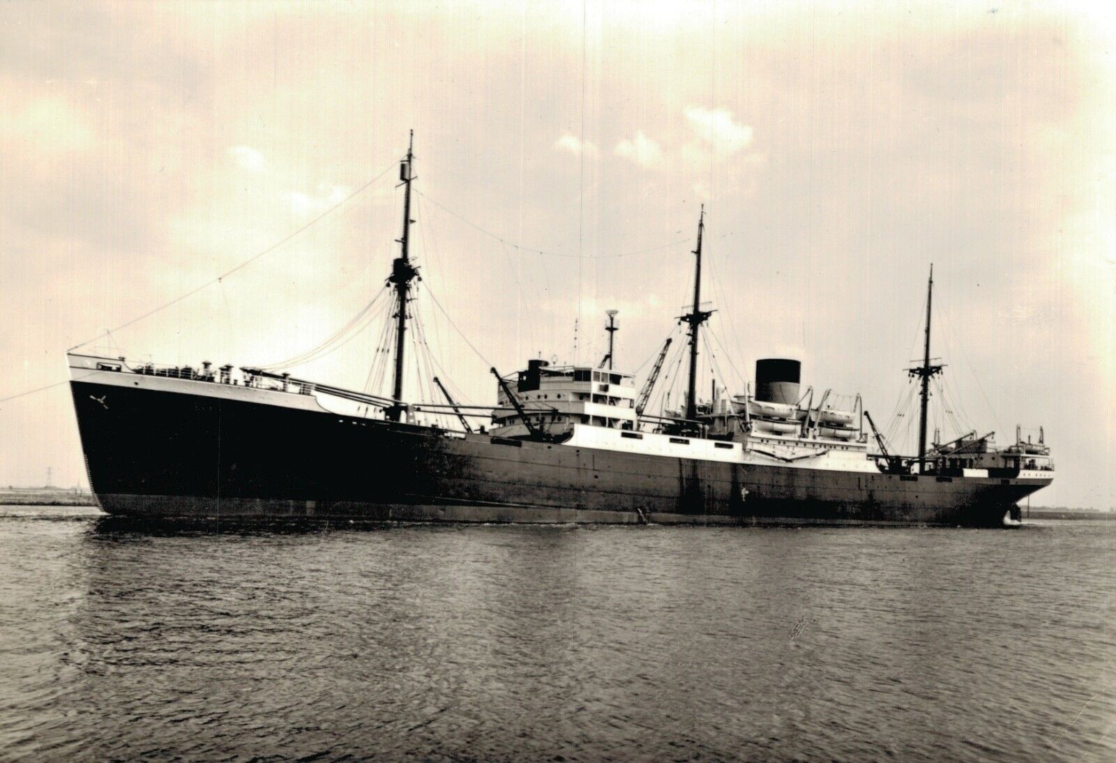 Nautica M.S Tawali Dutch Steamship Company RPPC BP1