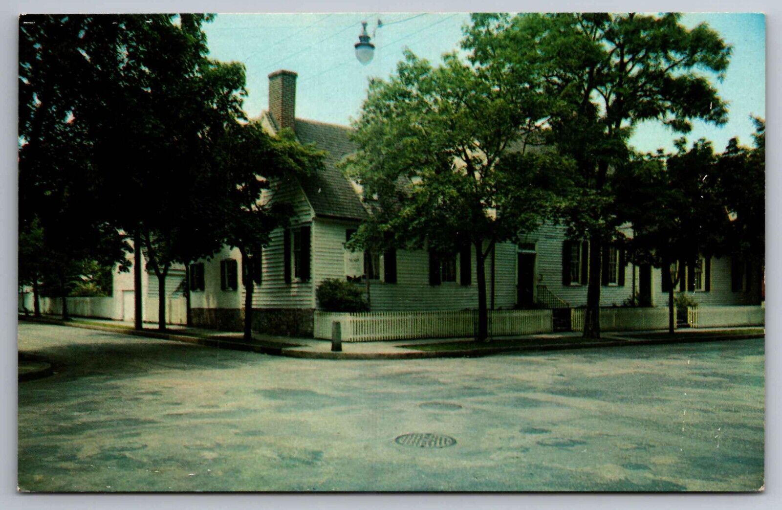 Postcard Street Front Home,Mary Washington Fredericksburg Virginia   E 22