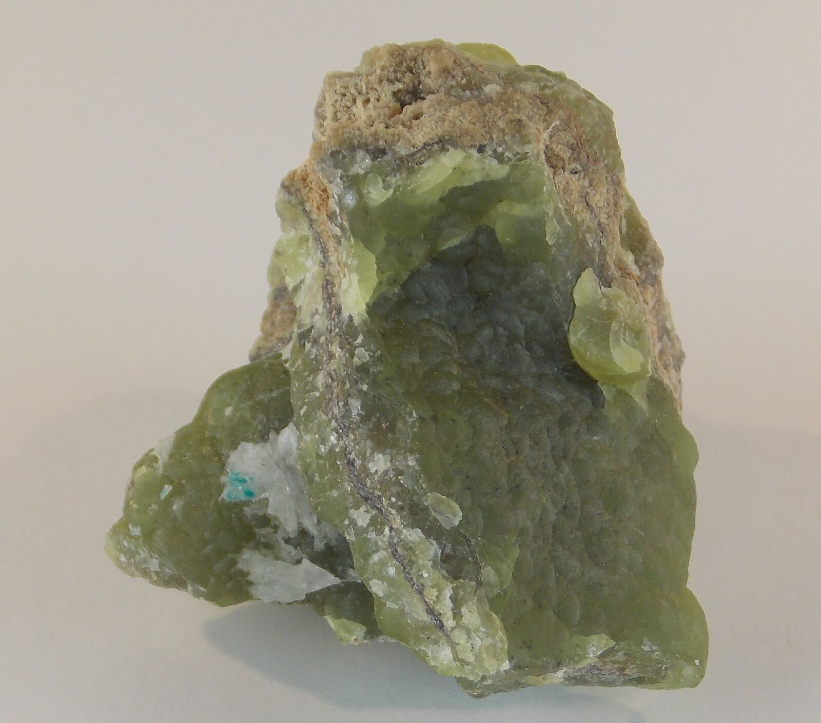 BOTRYOIDAL GREEN CUPRIAN SMITHSONITE - 5 cm - 79 MINE, ARIZONA 27740