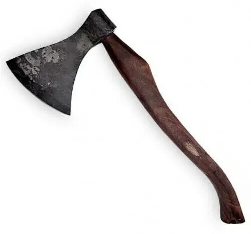 Forged Iron Steel Viking Saga Traditional Wooden Battle Axe: Authentic Design