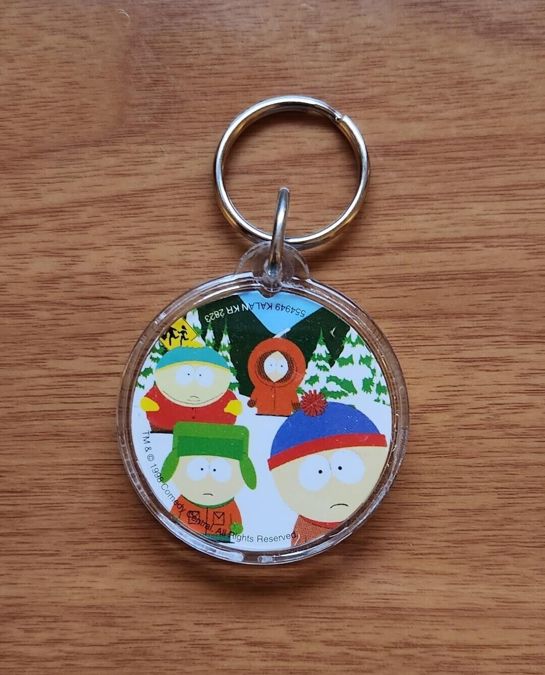 South Park 1998 Vintage Cartman Kenny Kyle Stan Round Key Chain NEW
