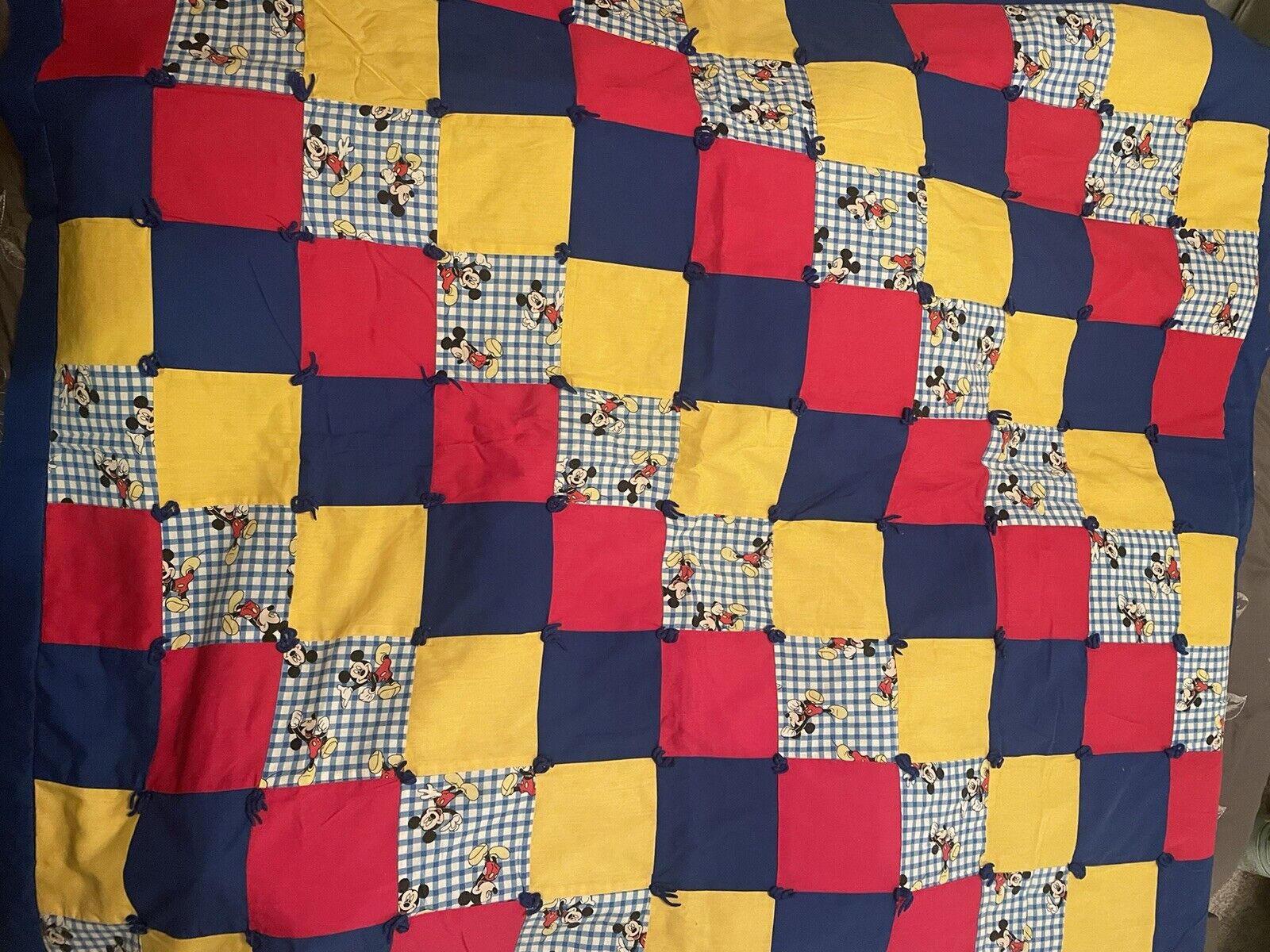 5ft X 4ftHandmade Mickey Mouse Vintage Quilt