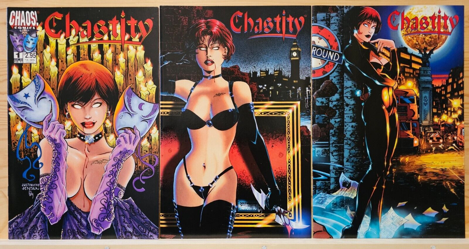 Chastity: Theatre of Pain #1-3 Chaos Comics 1997 Complete