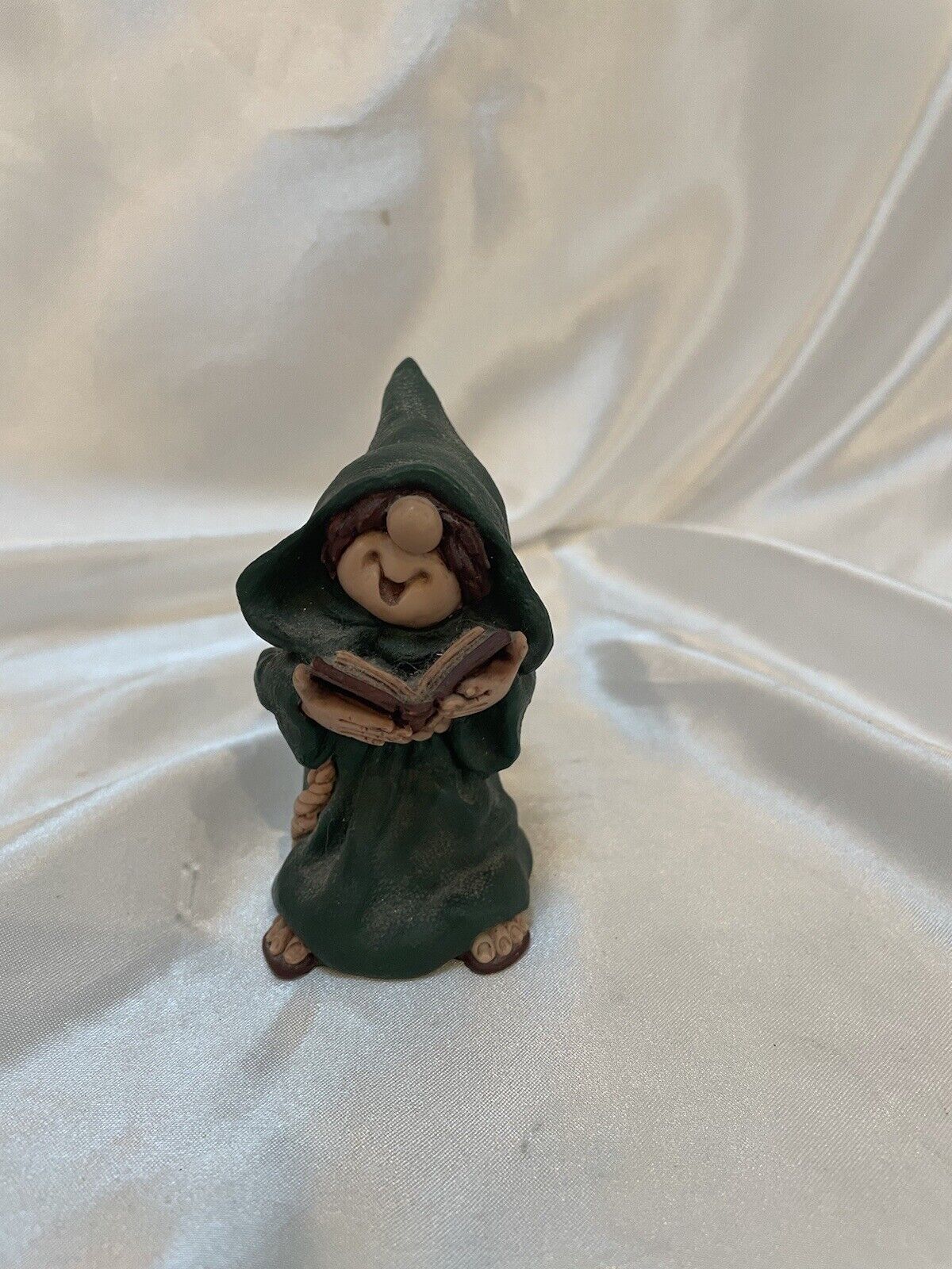 Vintage Friar Folk Read Me A Story Maureen Carlson Abbey Press Copr. Figurine