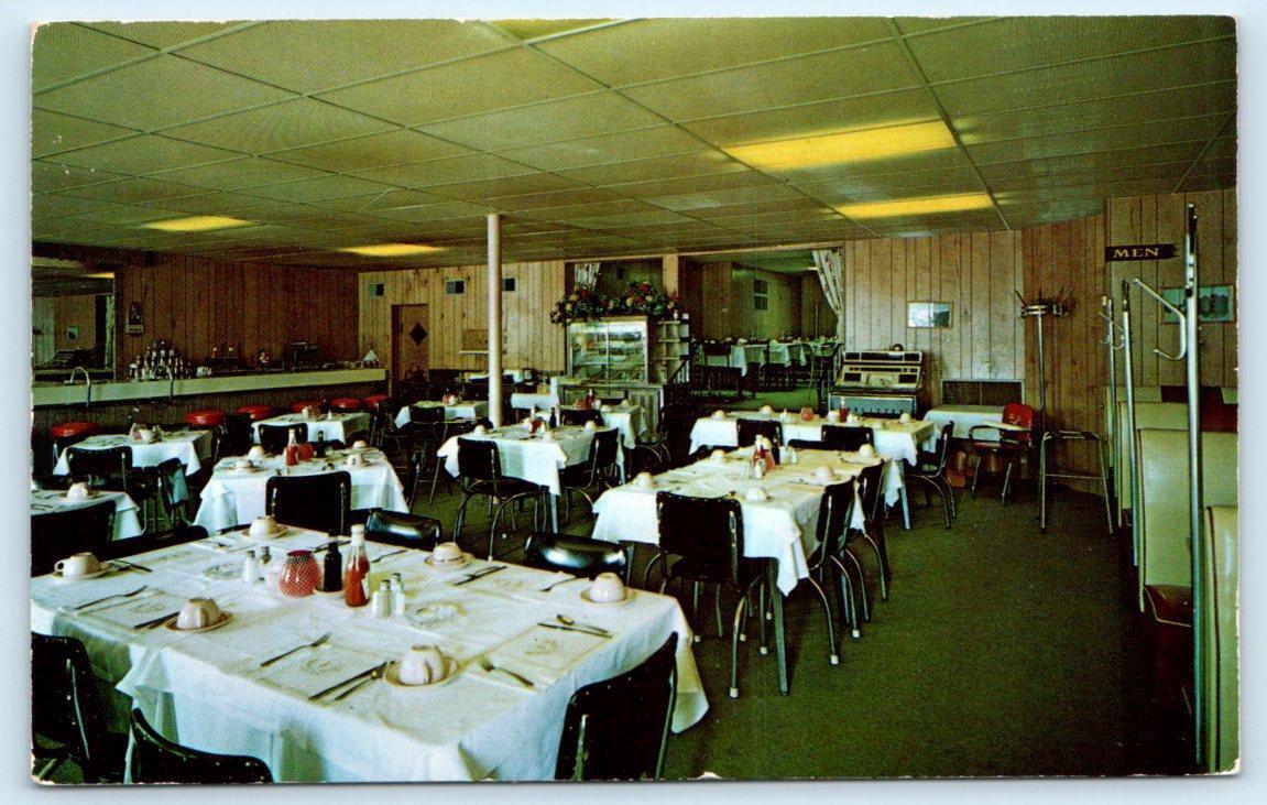 FREMONT, Ohio OH ~ Interior BUD & BRUTUS Chinese Restaurant c1960s Postcard