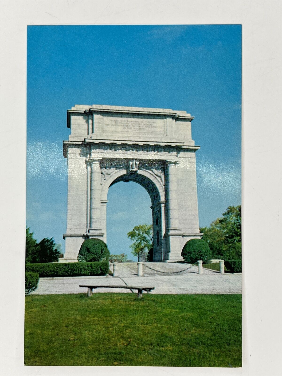 Postcard 7 National Memorial Arch Valley Forge Pennsylvania PA 