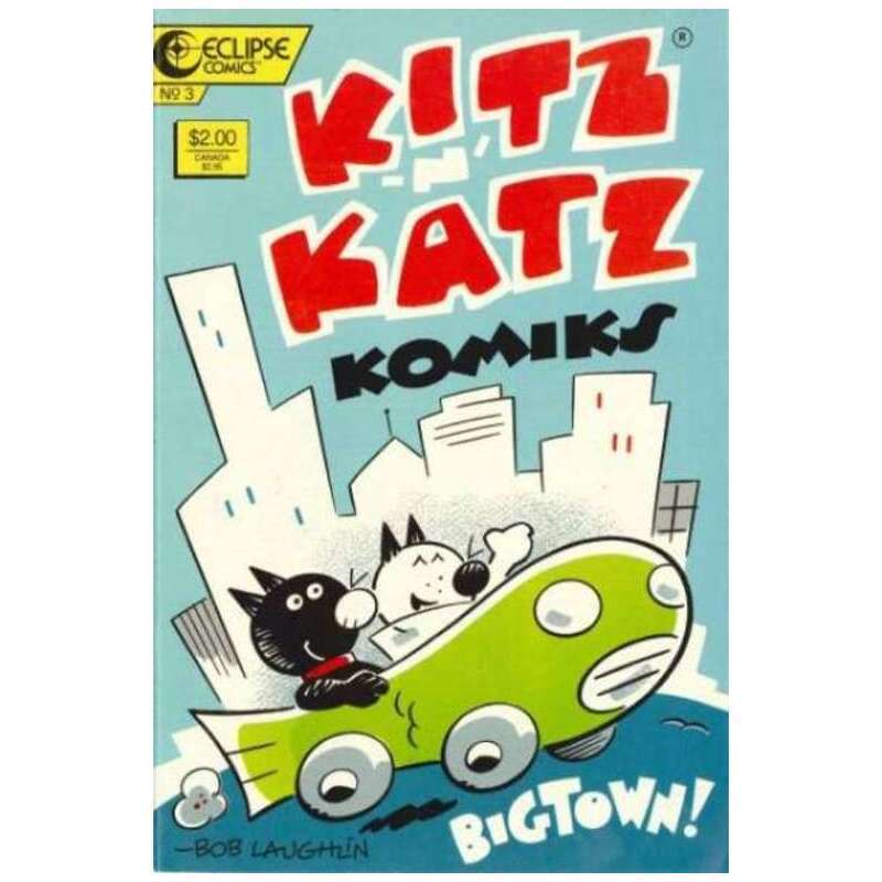 Kitz \'n\' Katz Komiks #3 in Very Fine + condition. Eclipse comics [b]
